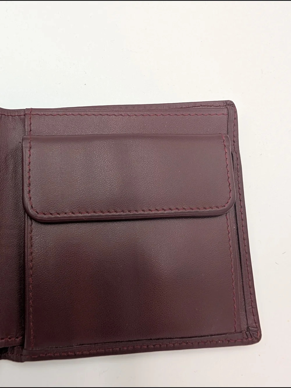 Cartier Leather Wallet with Gold Corners